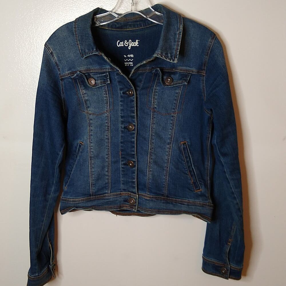 Cat&Jack girls Size XL Western looking jean jacket